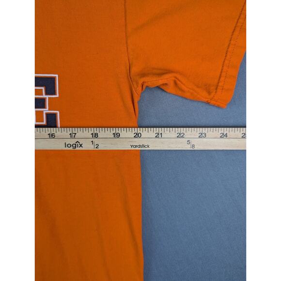 Auburn War Eagle T-Shirt Medium Men's Short Sleeve Cotton Orange Tee Pro Weight - Picture 8 of 9